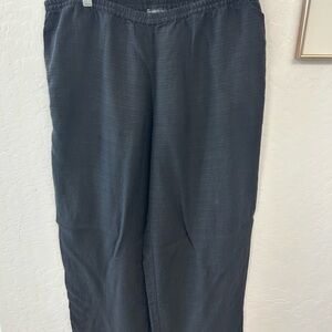 Eileen Fisher wide legged linen pants L